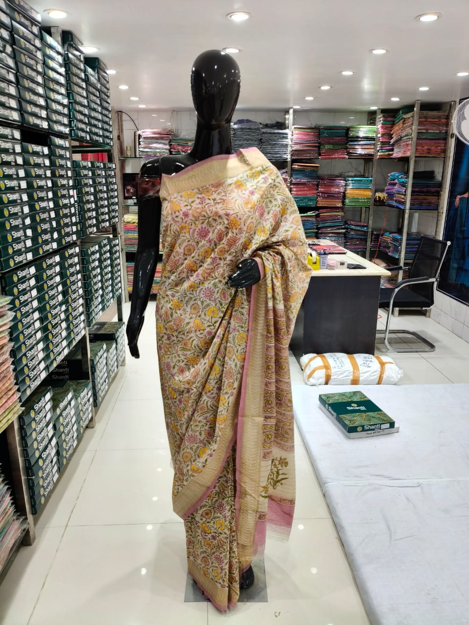 Taskeen + Tussar/Dupoin + MUNGA SILK KALAMKARI + SINGLE + buy