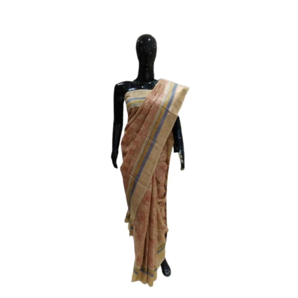 Taskeen + Tussar/Ghiccha + TUSSAR GEOMETRICAL SILK +  + buy