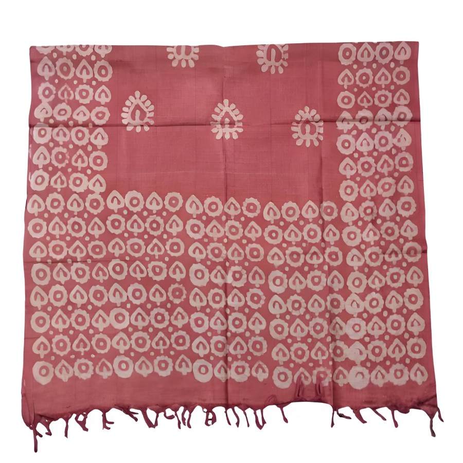 Taskeen + Khadi Batik + KHADI SANDALA RED + RED + buy