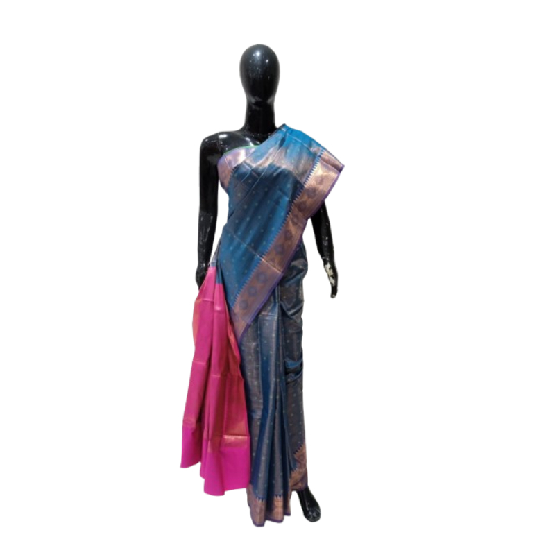 Taskeen + Banarasi + FANCY SILK WOVEN 2 SHADED + SINGLE + buy