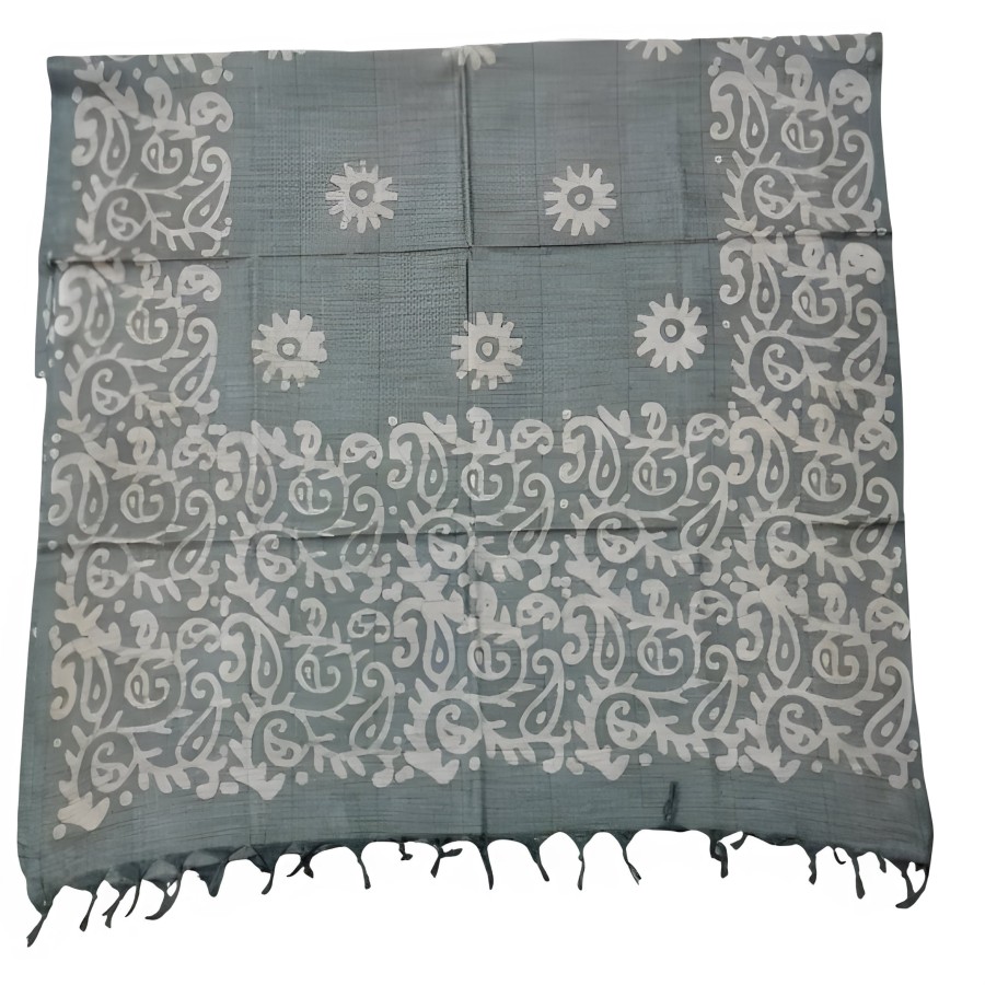 Taskeen + Khadi Batik + KHADI SANDALA FOREST GREEN + FOREST GREEN + buy