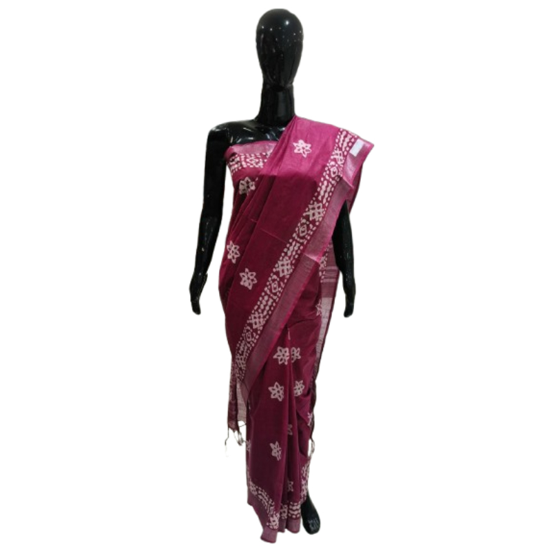 Taskeen + Patola + COTTON BATIK SAREE + MULTI + buy
